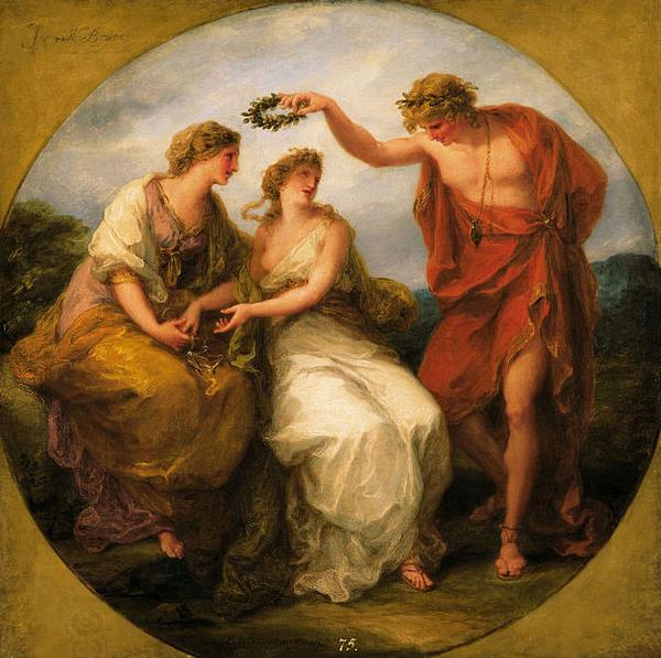 Angelica Kauffmann Beauty Directed by Prudence, Wreathed by Perfection China oil painting art